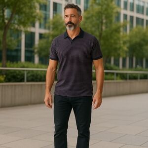 L.L BEAN Men's  Striped  Shirt SIZE XL REGULAR RELAXED FIT